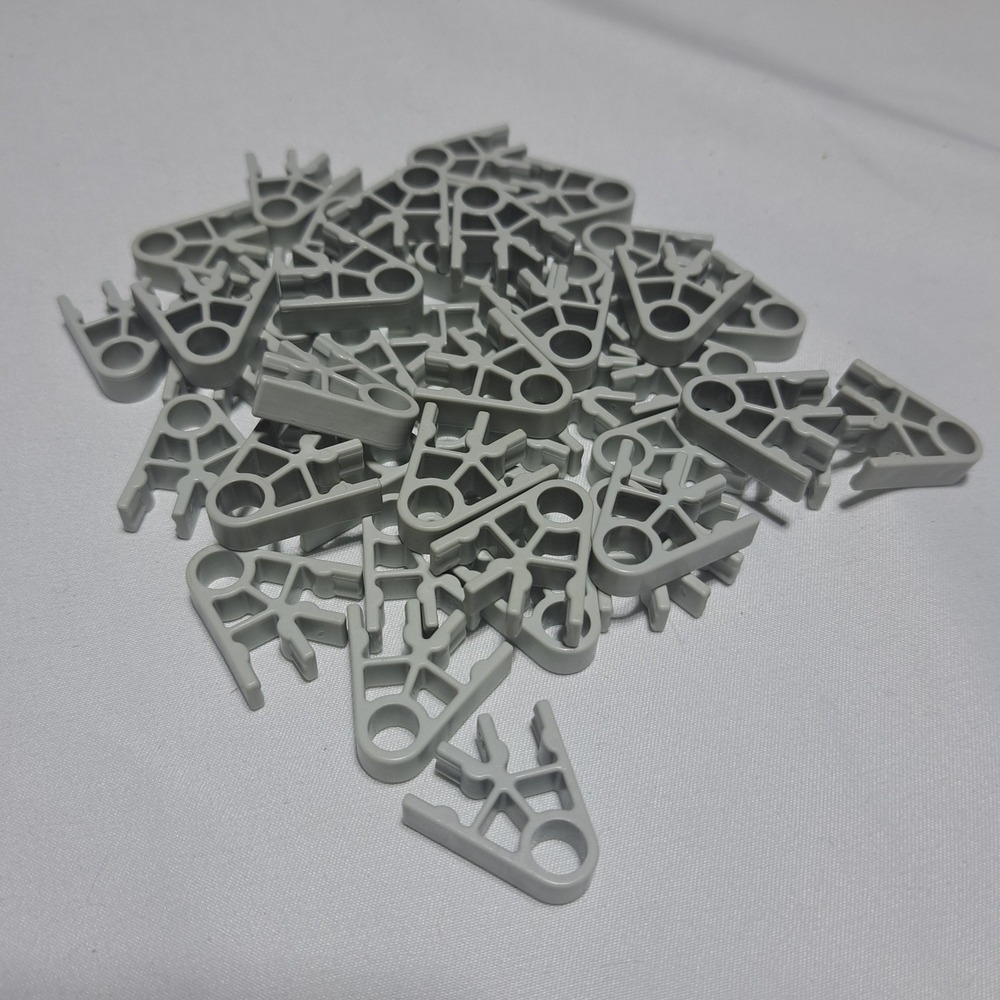K'NEX Light Gray 2-Way Connector Lot‎ of 42 Replacement Building Piece Part STEM